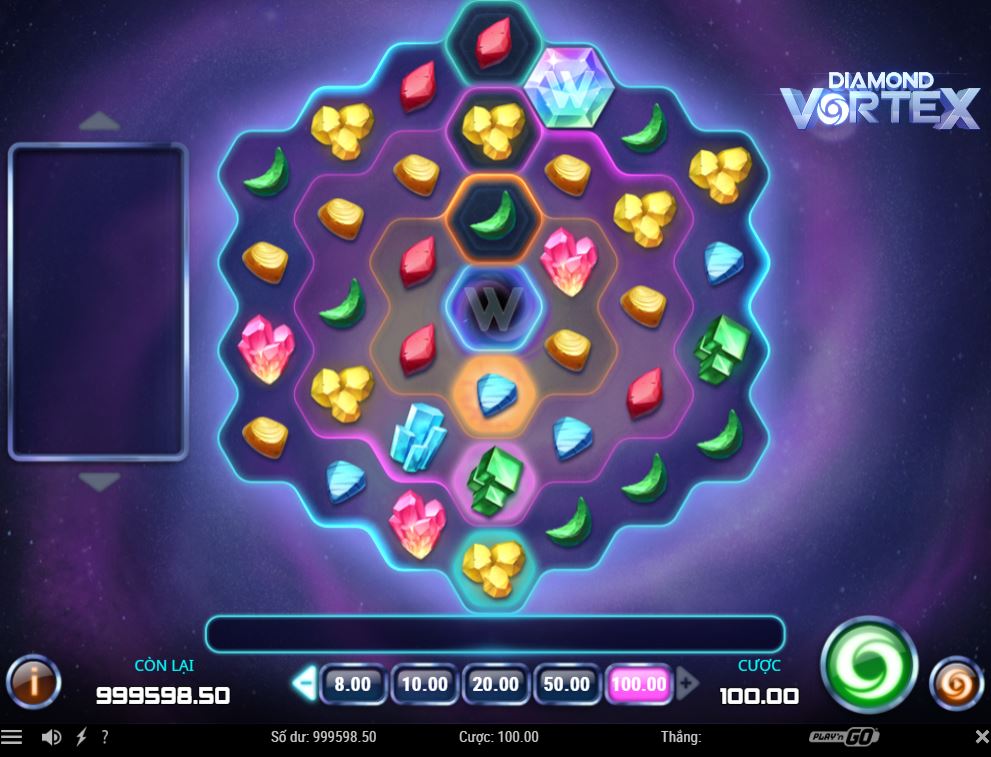 Hướng dẫn chơi game quay hũ Diamond Vortex - Vòng xoáy kim cương