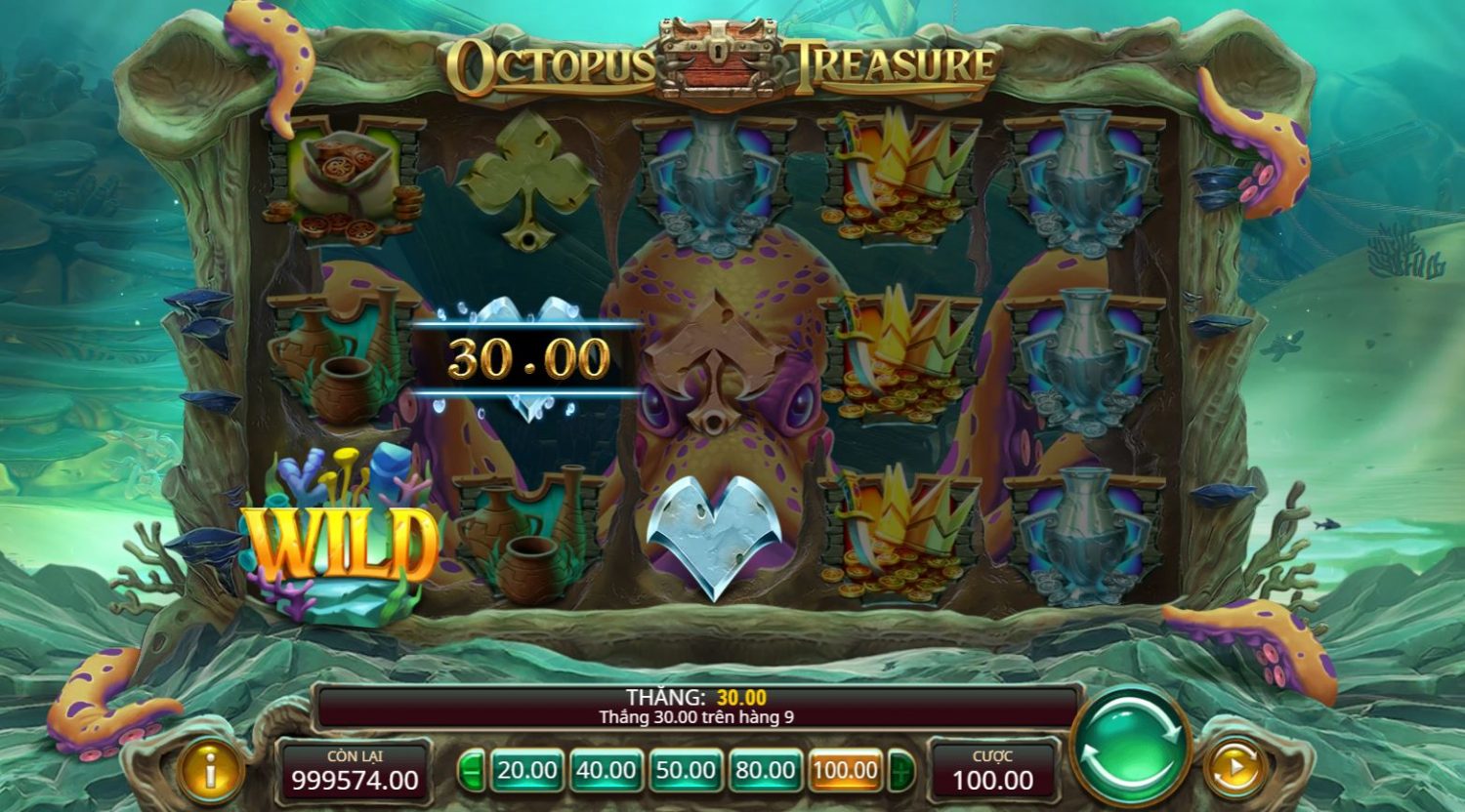 Review game quay hũ Octopus Treasure - Kho báu của bạch tuộc